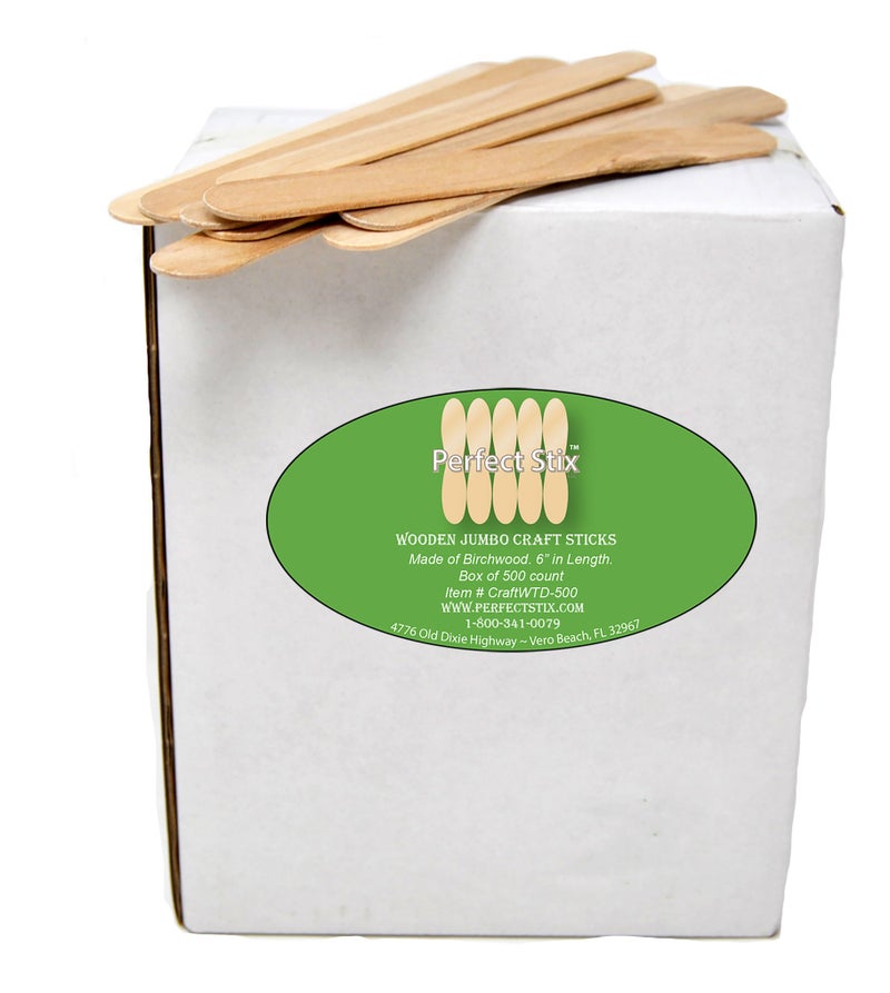 Perfect Stix Jumbo Craft Sticks, Pack of 300ct, Plain Jumbo - Image 1